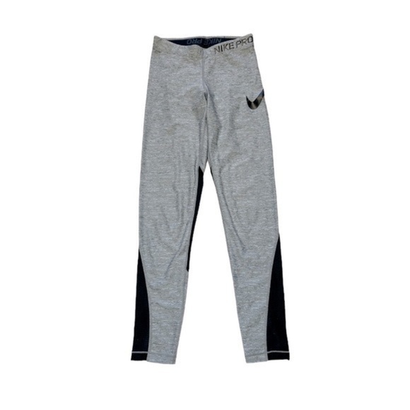 Nike Pants - WOMENS NIKE PRO DRI FIT GREY & BLACK LEGGINGS, SIZE S